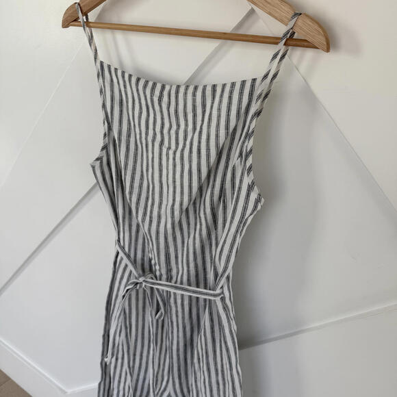 Reformation Ciara Striped Wide-Leg Jumpsuit in Antibes Stripe - Picture 4 of 6